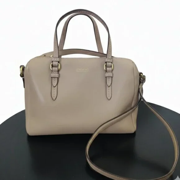 *Coach Peyton Bennett Mini Tan Leather Satchel - Picture 2 of 14